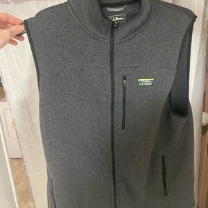 L.L. Bean Charcoal Knit Vest
